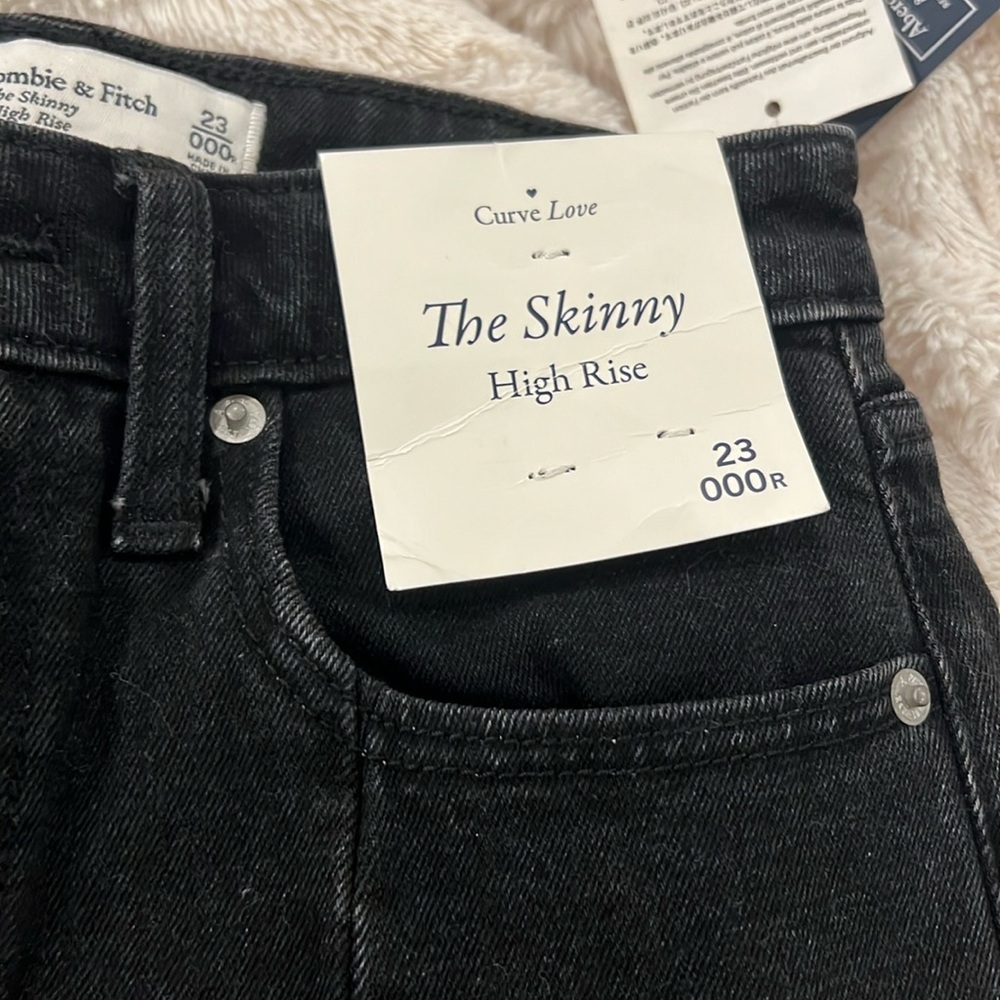 The skinny high rise jeans